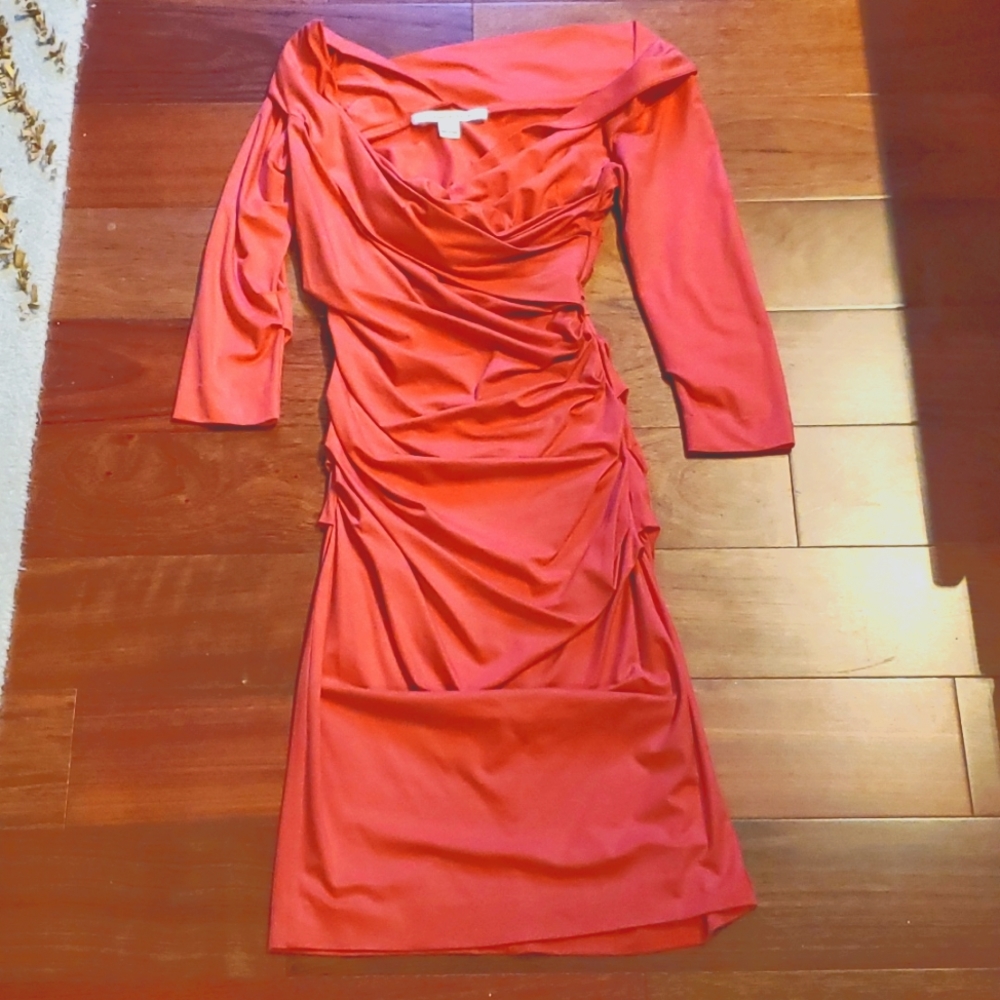 DVF ruched dress